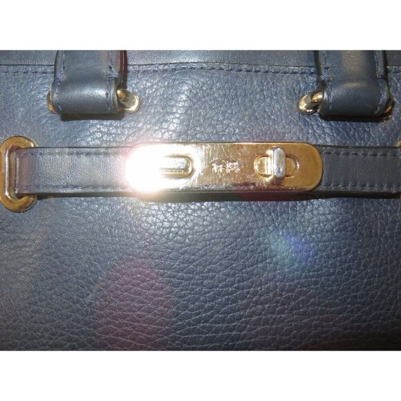 Coach Swagger 20 Navy Pebble Leather Satchel Crossbody Handbag Satchel 6.5 X 8 - Picture 9 of 14